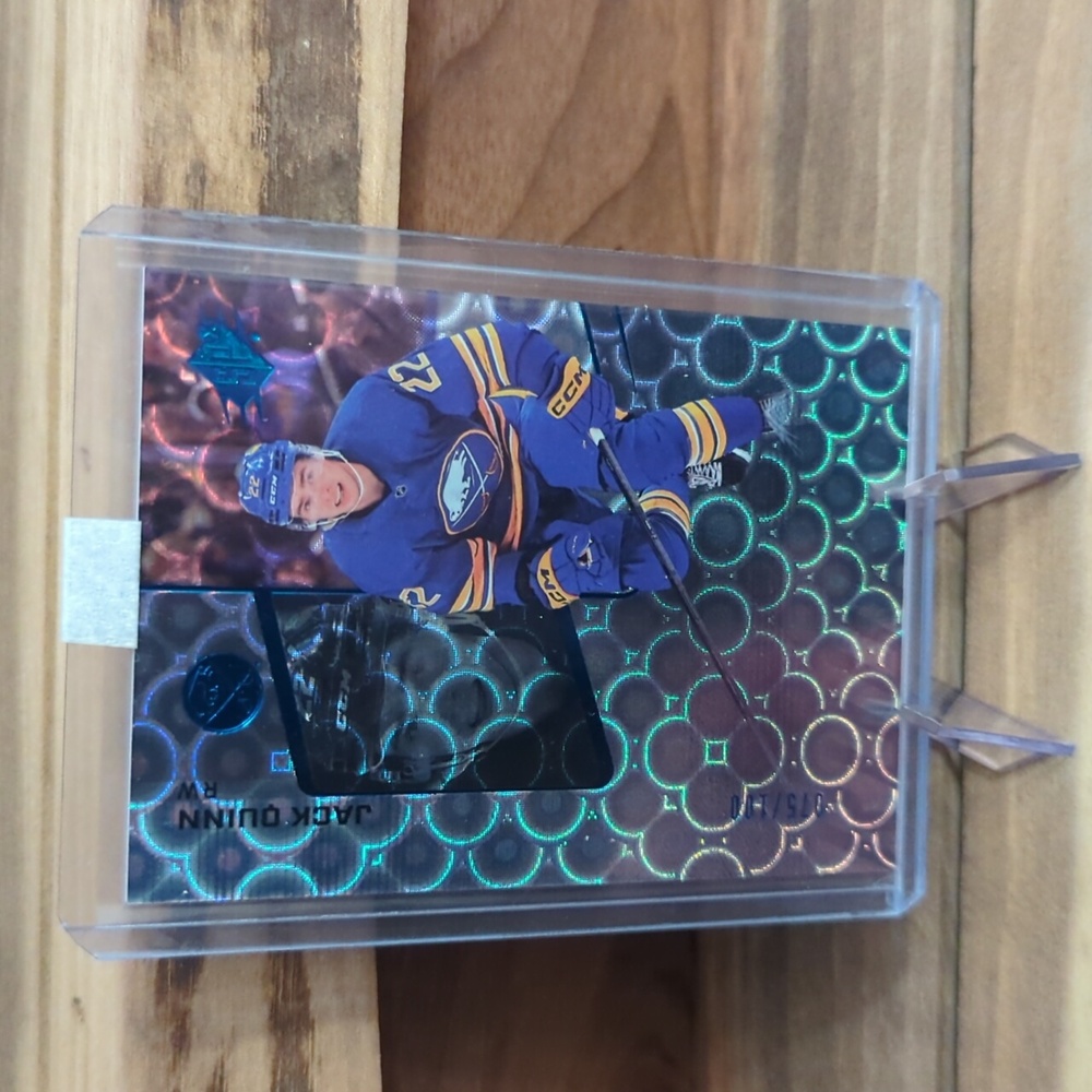 2022-23 Upper Deck SPx Jack Quinn Radiance Rookie 075/100 RC #107 Sabres